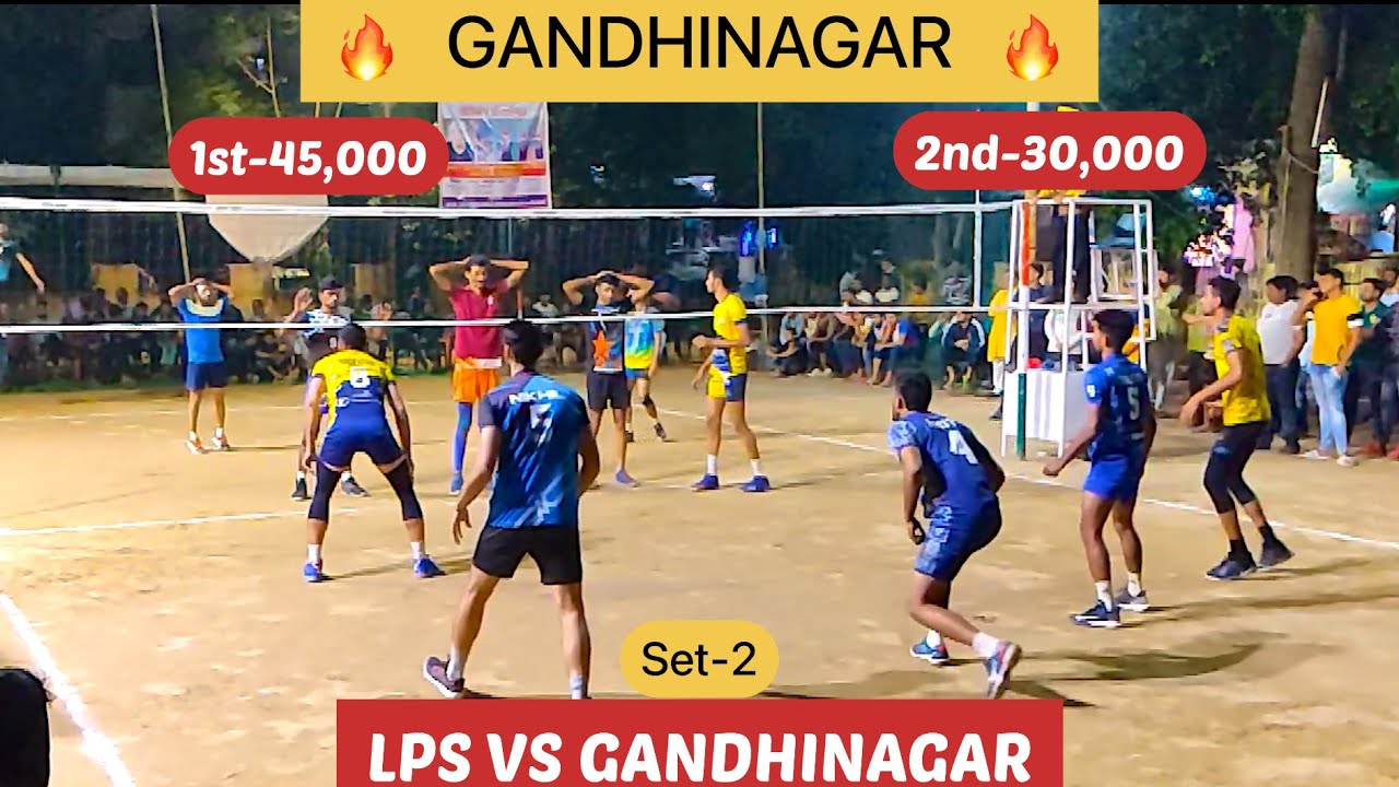 SET-2 SAMEER (LPS) vs GANDHINAGAR volleyball match 2021 #xvolleyball