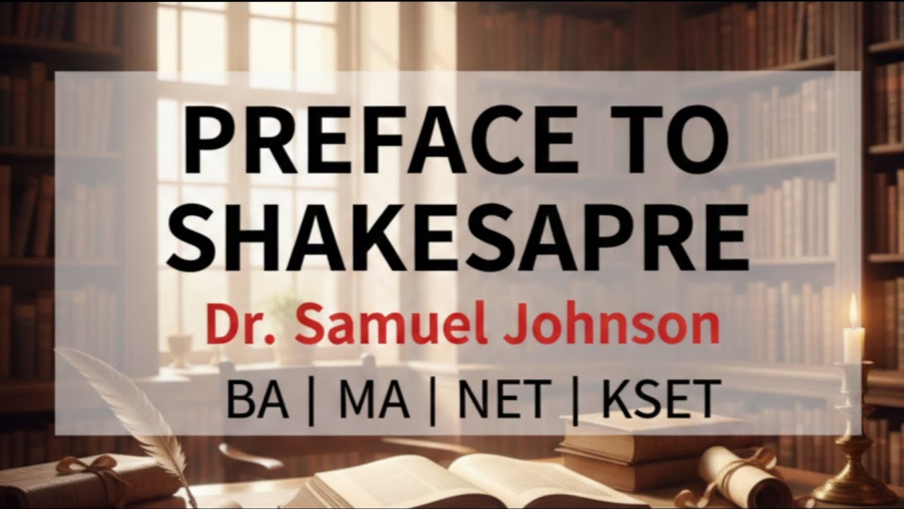 Preface to Shakespeare key points to remember 