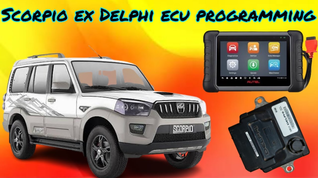 MAHINDRA SCORPIO EX DELPHI DCM2.5, BOLERO DELPHI DCM2.5, IMMO-ECU-KEY PROGRAMMING- AUTELMX900