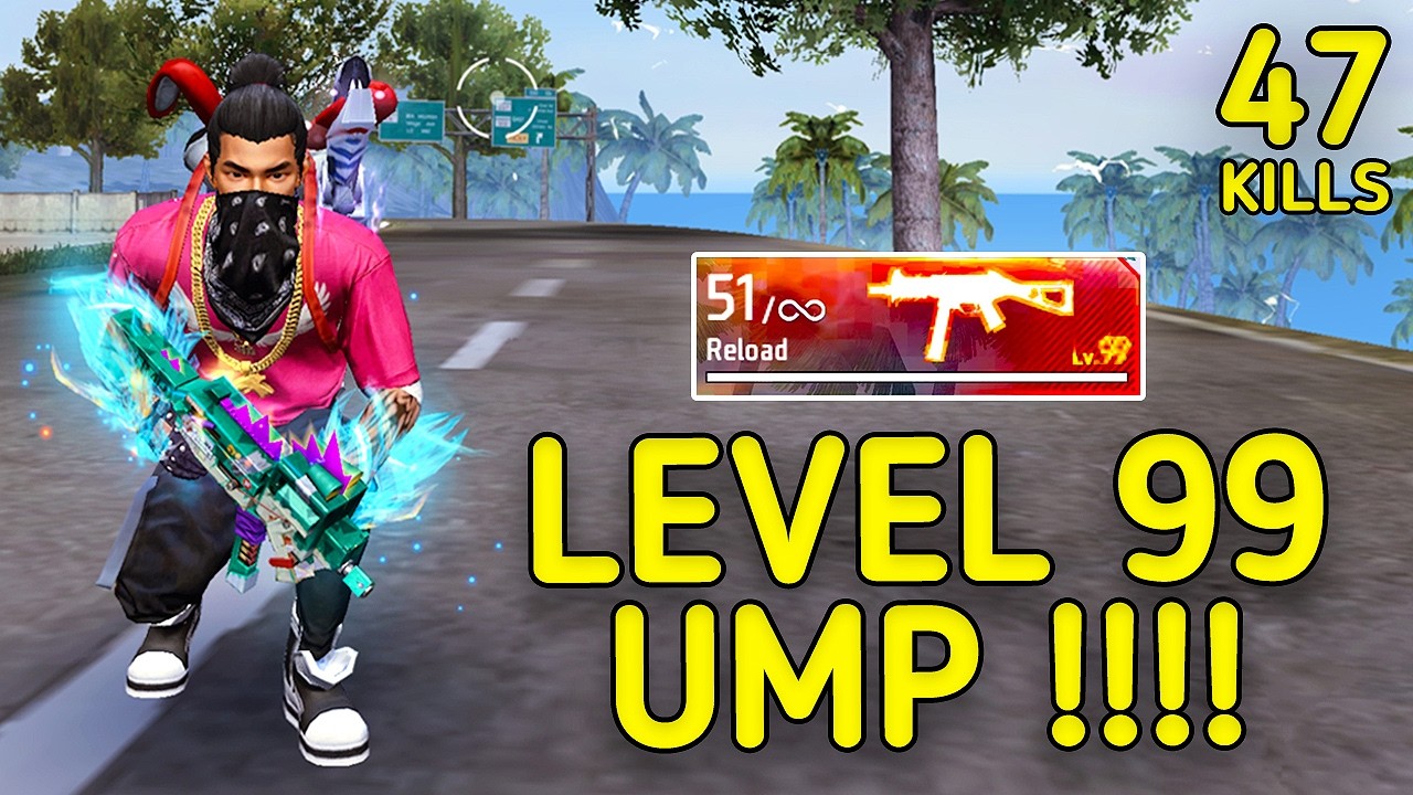 New LVL-99 UMP🔥😱 !!! MOST DANGEROUS UMP EVER IN FF ??? || SOLO VS SQUAD || 90% HEADSHOT INTEL I5