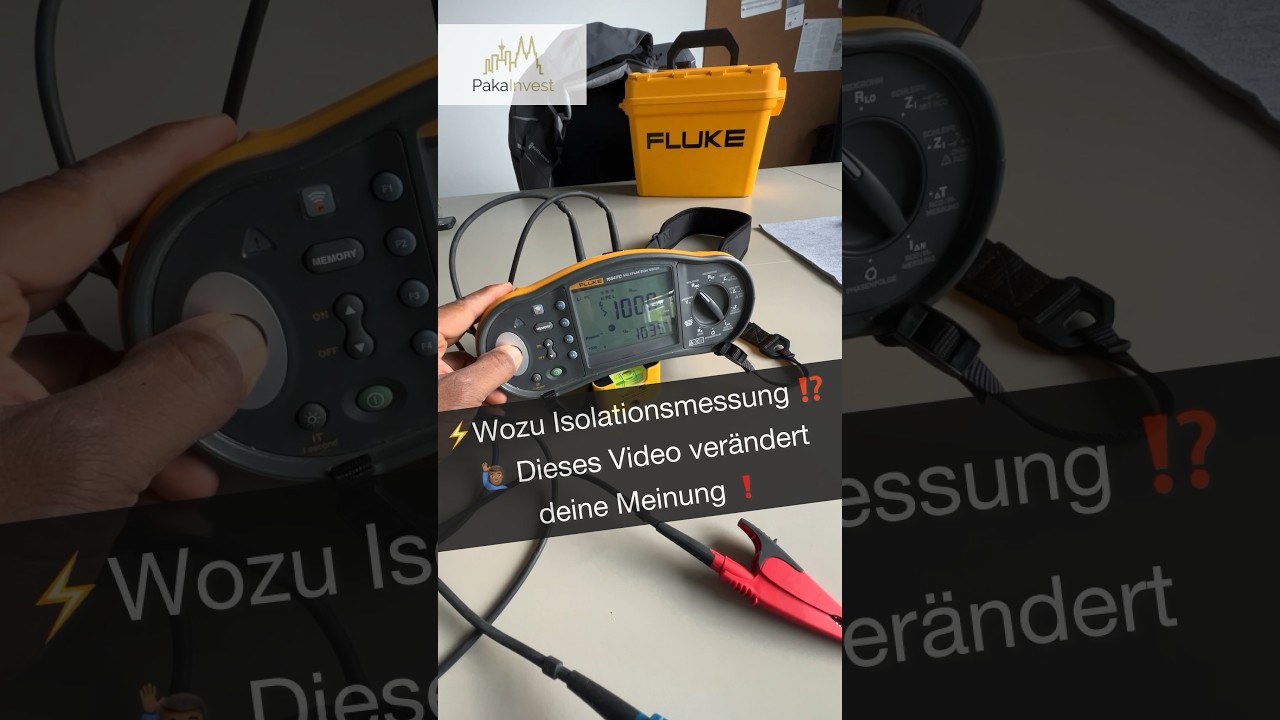 ⚡️Isolationsmessung Lichtbogen ⁉️ #strom #elektrik #elektriker #installation #electric #handwerk