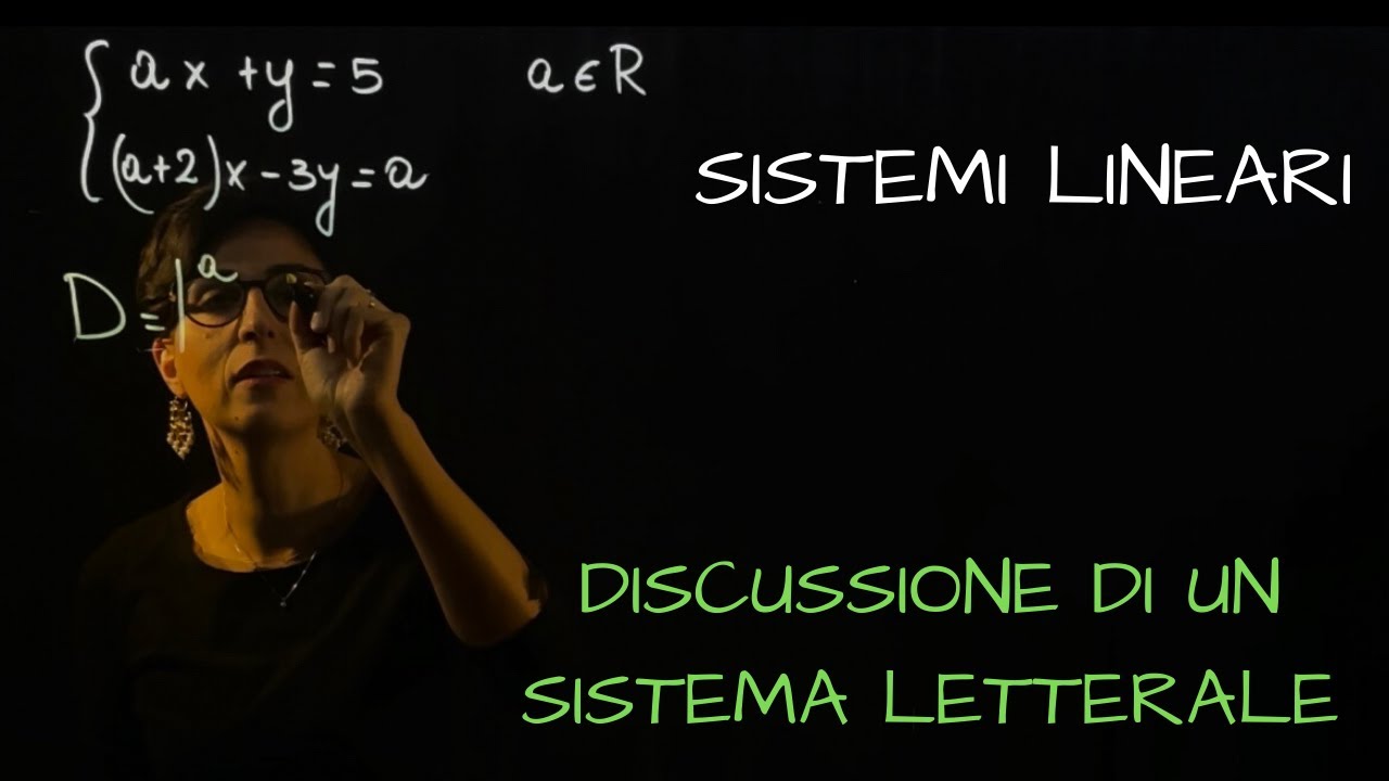 Discussione di un sistema letterale