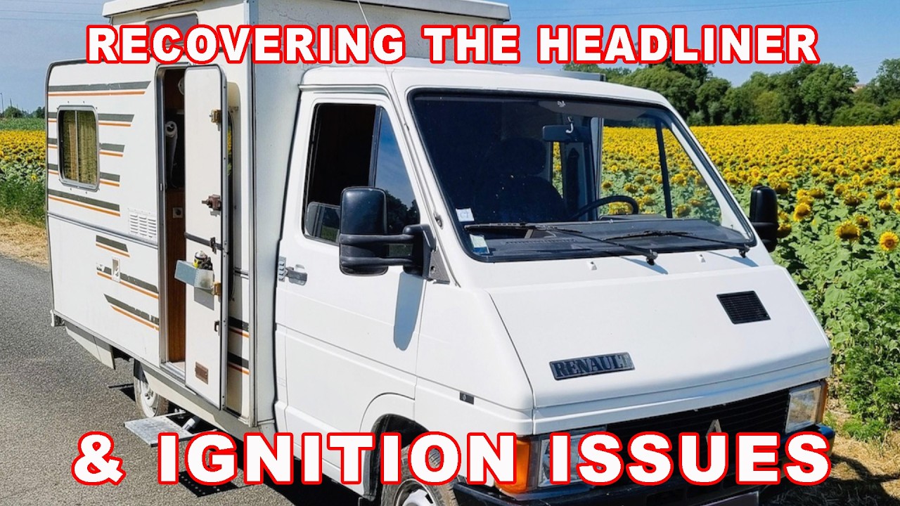 1983 Rapido 410 vintage motorhome - headliner repair and fixing ignition problems