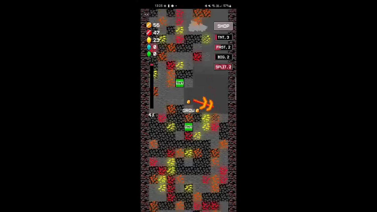 Falling pickaxe