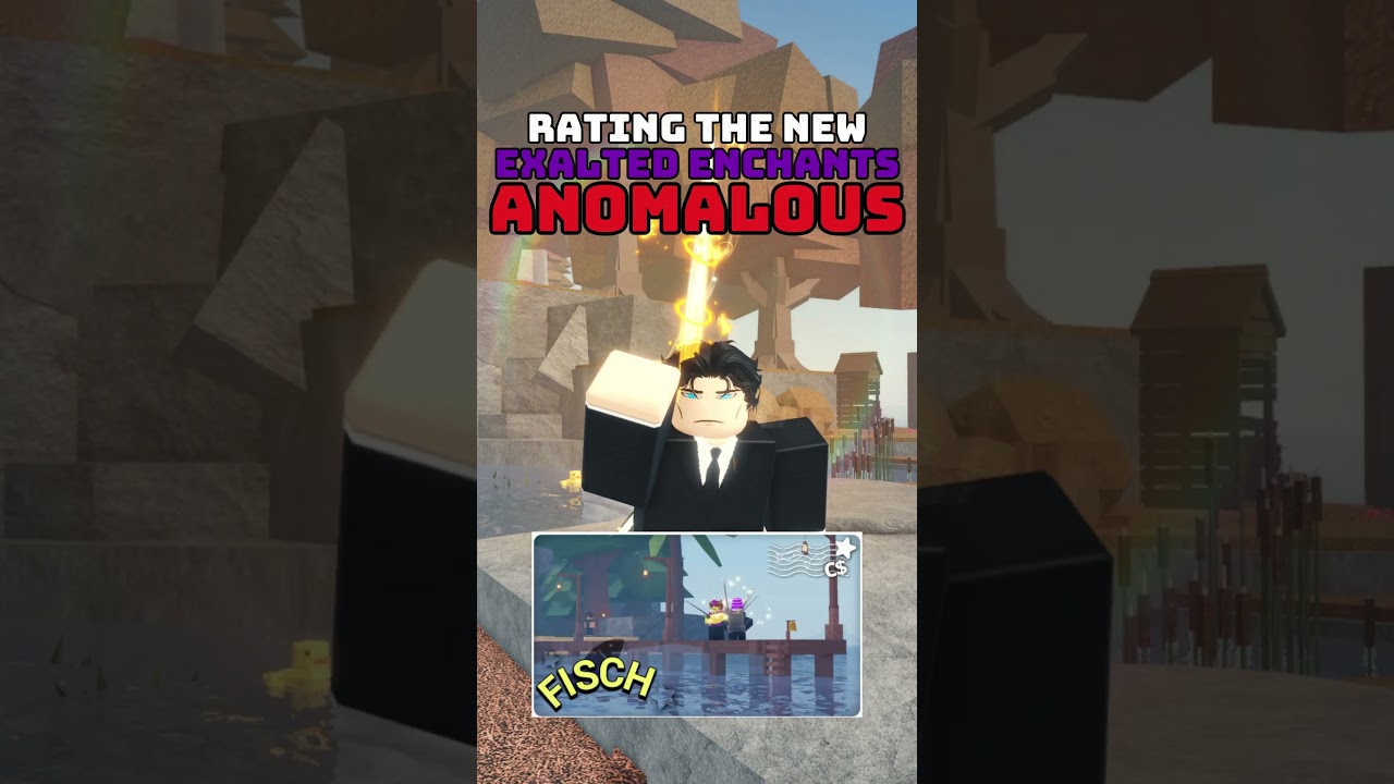 Rating the NEW EXALTED ENCHANTS in roblox FISCH! (Part 1 Anomalous)  #roblox #fisch #gaming