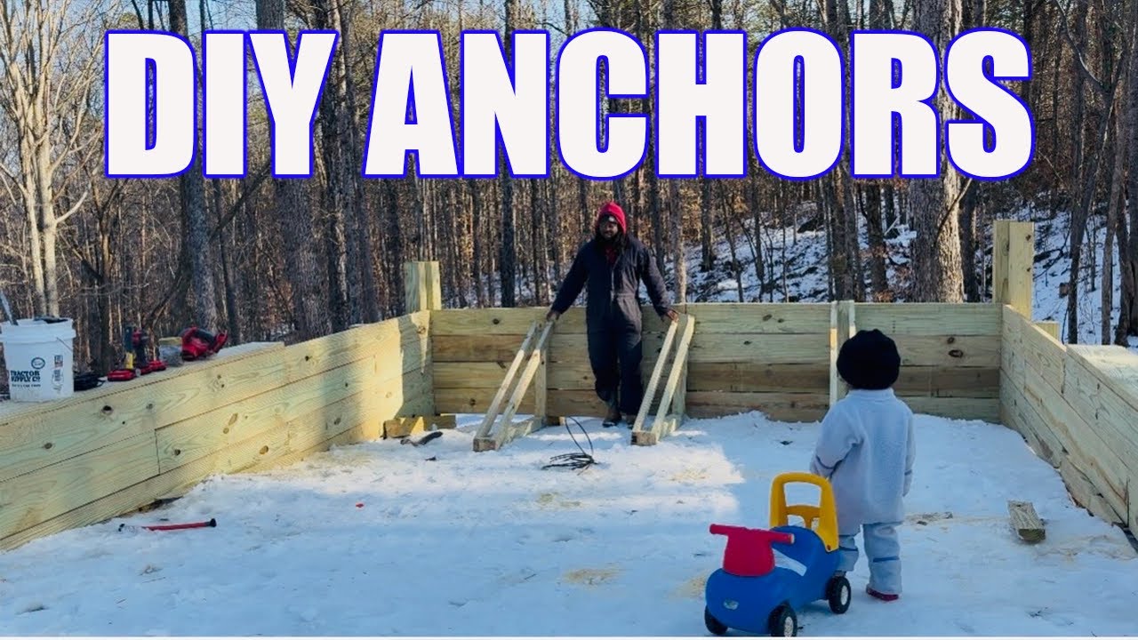 DIY Retaining Wall Anchors (How I Did It)