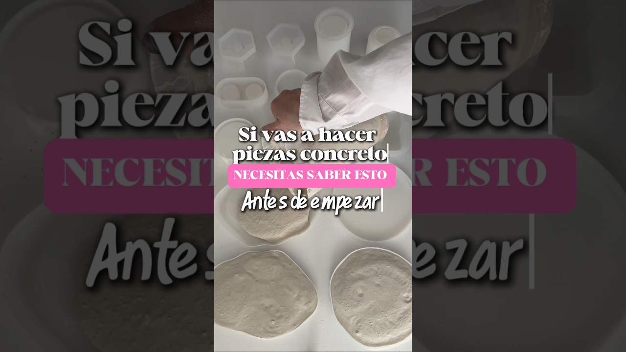 guarda esta receta para crear tus piezas de concreto  duraderas #concreto  #manualidades