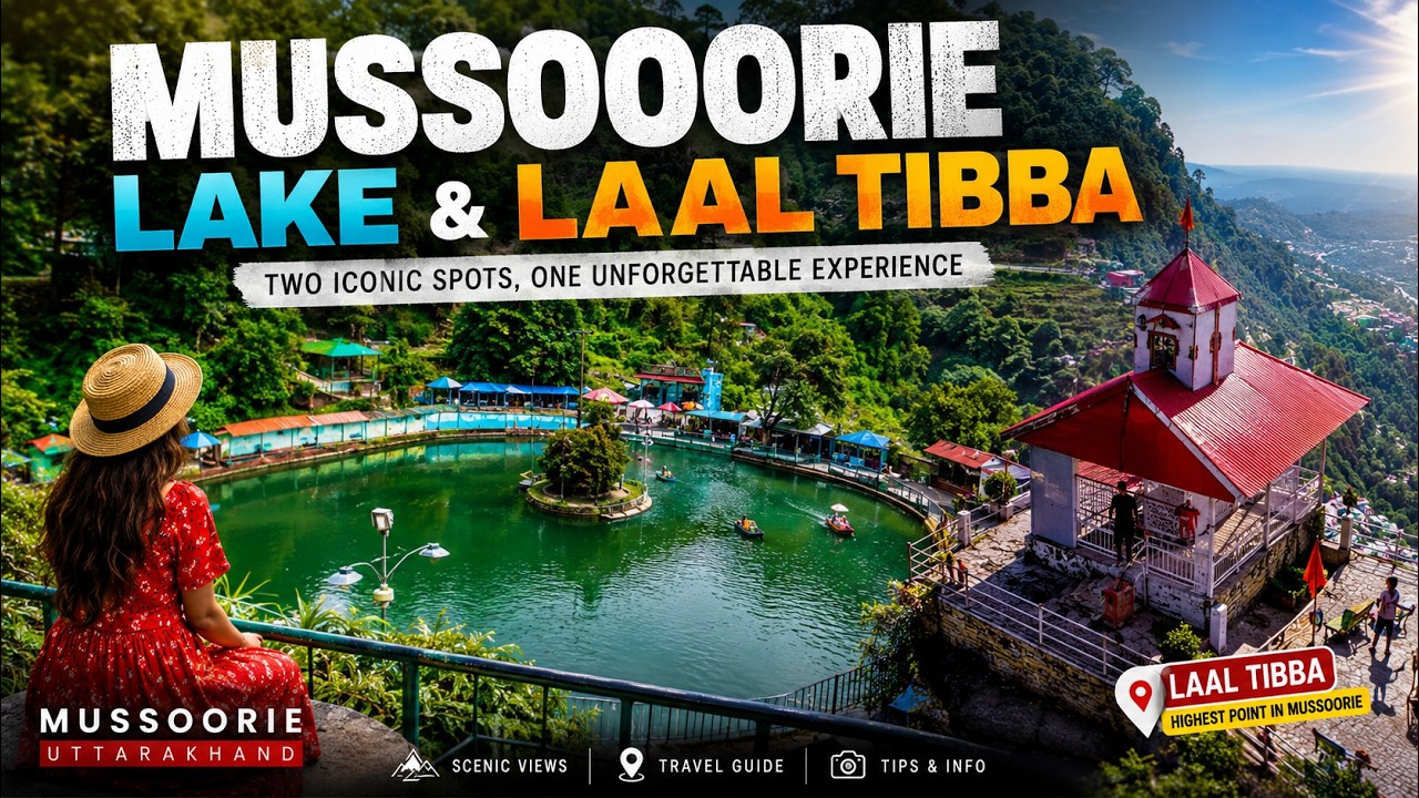 Mussoorie Lake & Lal Tibba Viewpoint | Hidden Caf&eacute;, Paragliding, Boating & Best Views in Mussoorie!