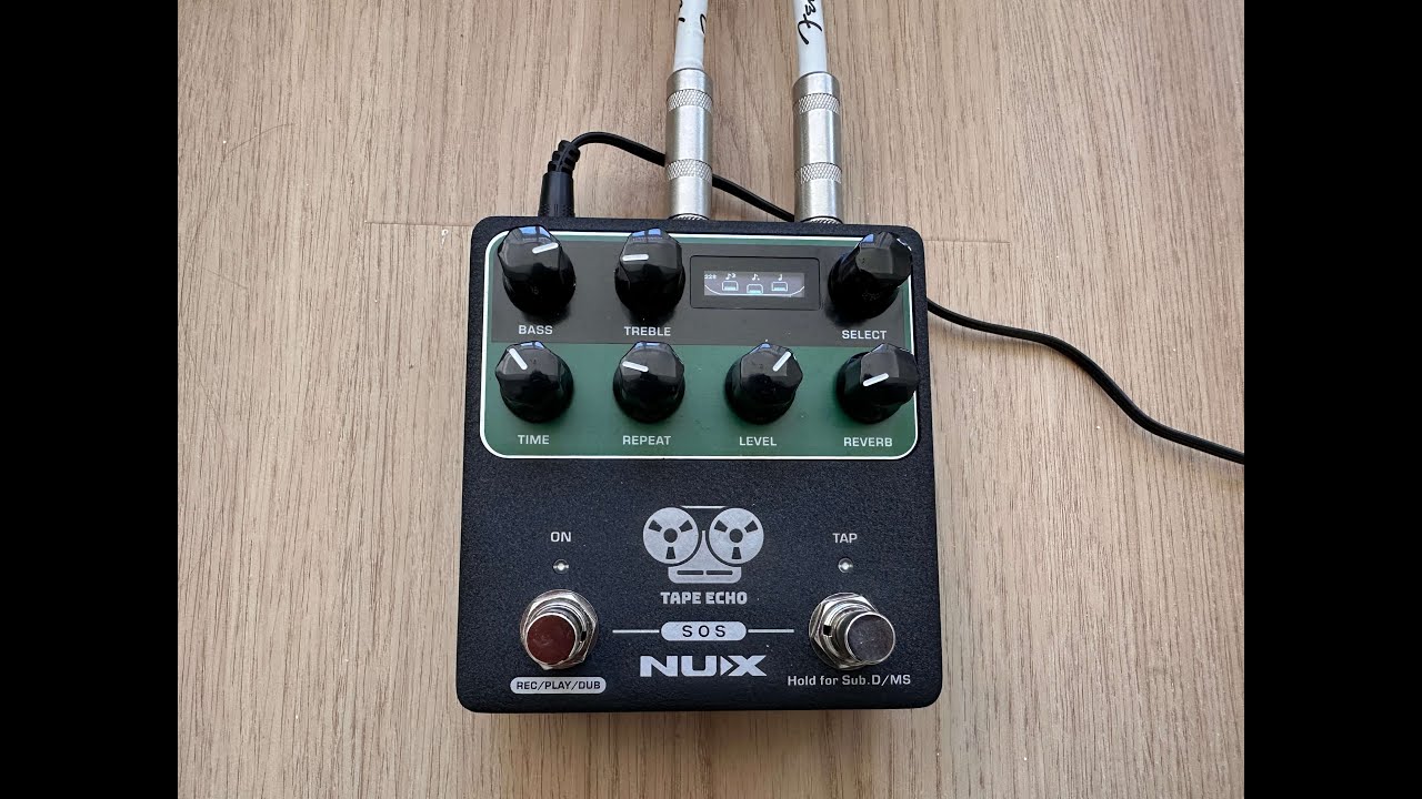 Demo of the Nux NDD7 Delay (No Talking)
