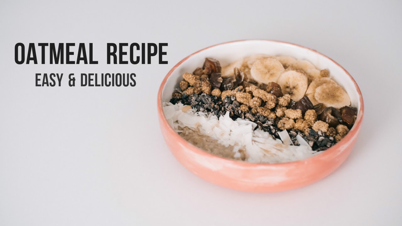 Vegan breakfast inspiration: healthy oatmeal recipe ♥