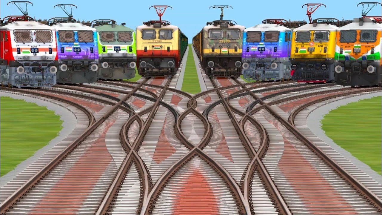New trains to games play forest route change electric engine and local train simulator classic 