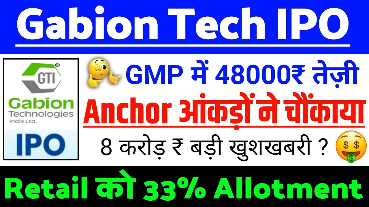 Gabion Technologies India IPO | Gabion Technologies India IPO GMP status ? | Gabion IPO Latest news 
