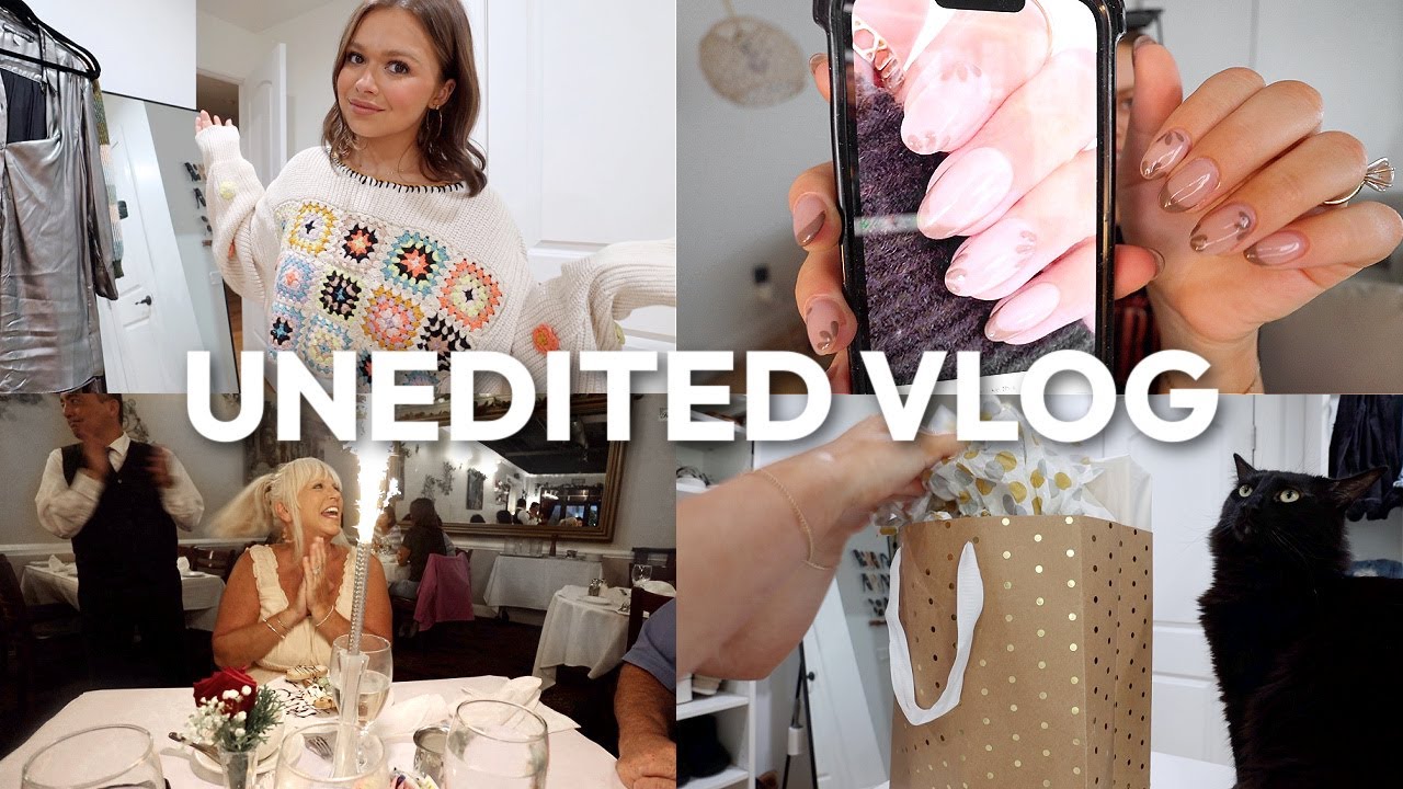 1.5 HOUR UNEDITED VLOG: new bob haircut, texas prep, botox, moms birthday, NYC fun, try on haul