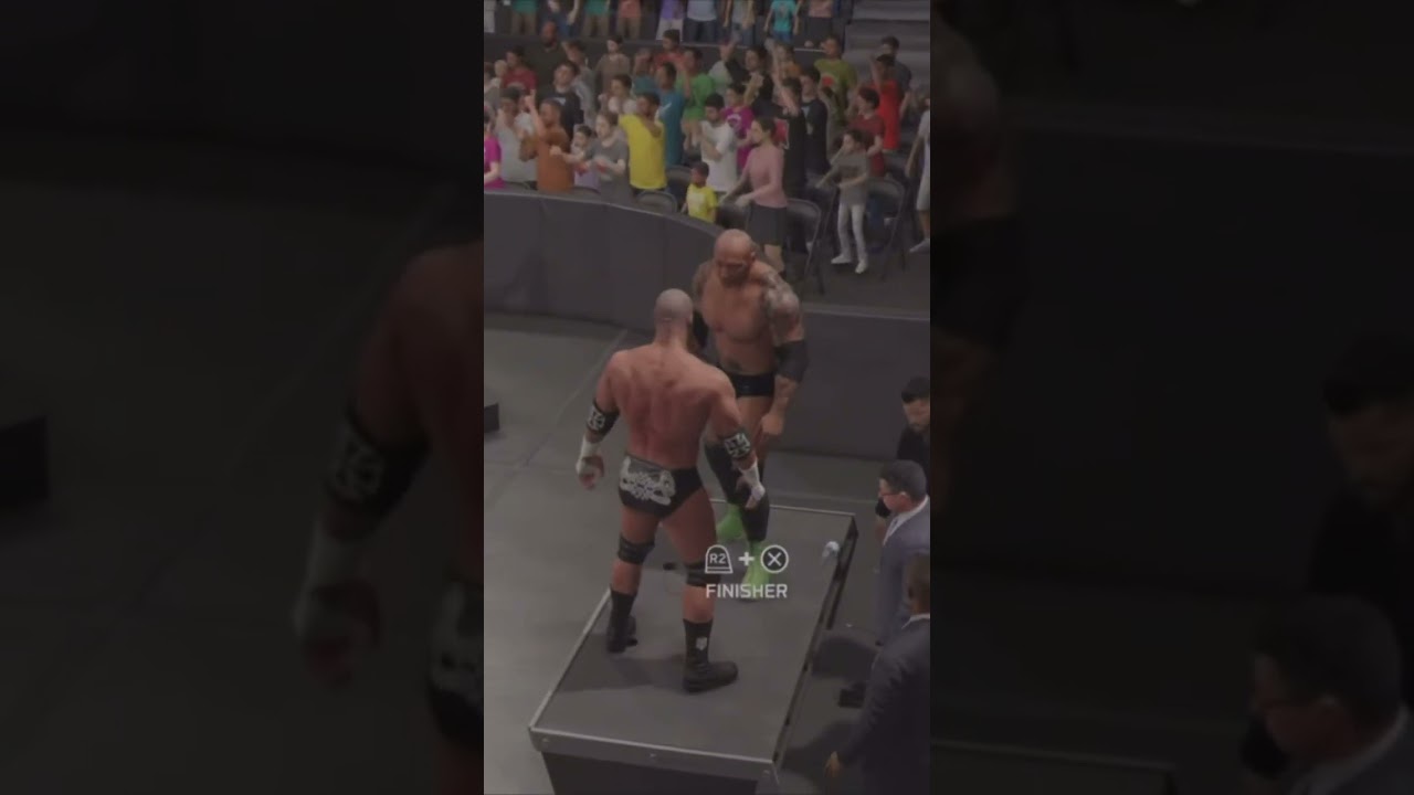 Wwe 2k25 Online Batista Bomb Through Announcer Table!!!#wwe #wwe2k # #wwe2k25online #wwe2k