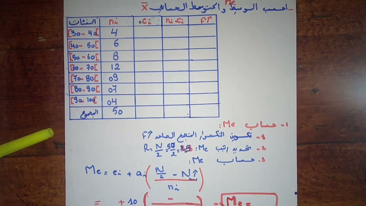 الدرس الثالث إحصاء الوصفي أولى جامعة تخصص اقتصاد: مقاييس النزعة المركزية!descriptive statistics
