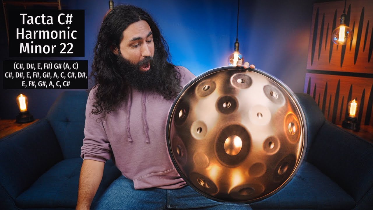 Crazy 22 Note Handpan!!! 🤪🤯 C# Harmonic Minor Tacta