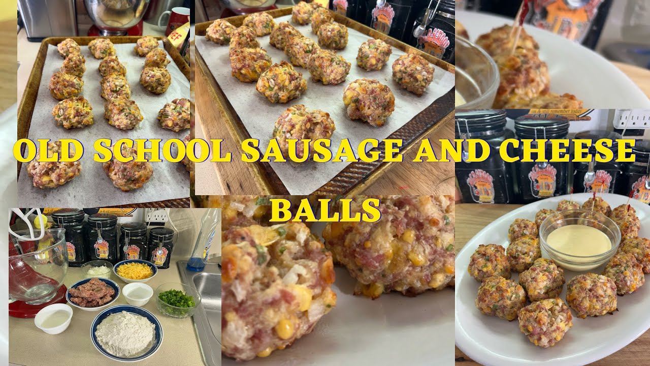 Another Quick And Easy Game Day Snack/OLD SCHOOL SAUSAGE BALLS /MAYO HONEY MUSTARD SAUCE 