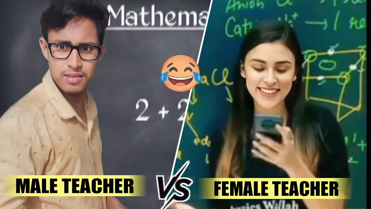 MALE TEACHER VS FEMALE TEACHER 🤣 mam vs sir 😅 Girl teacher  VS Boys teacher