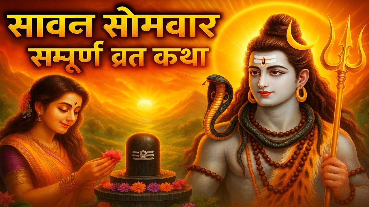 संपूर्ण सावन सोमवार व्रत कथा | sawan somvar ki vrat katha | #shivkatha