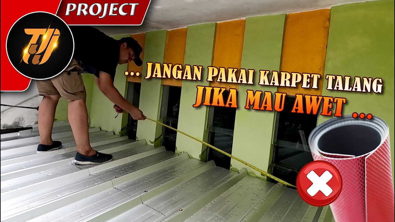 Tidak bocor dan rembes lagi, jika pakai cara ini pada sambungan atap kanopi dan tembok