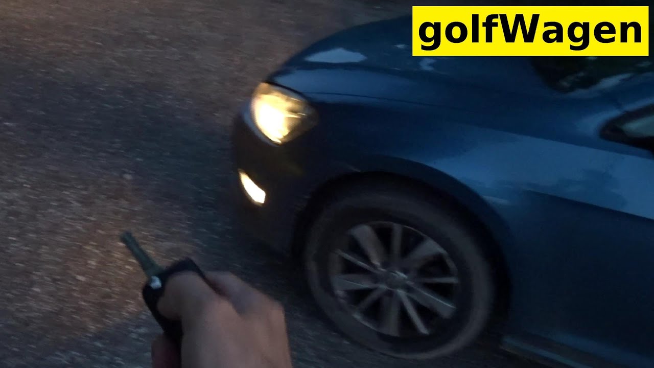 VW Golf 7 Automatic Coming/Leaving home via Light sensor