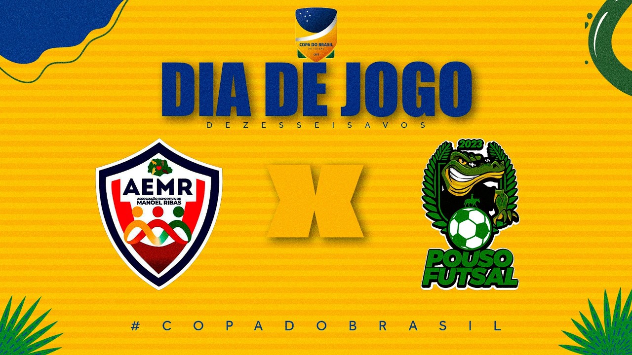 Copa do Brasil de Futsal | Manoel Ribas x Pouso Futsal | 16Avos Ida | Ao Vivo