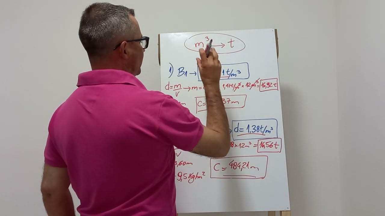 Transformando m³ para tonelada
