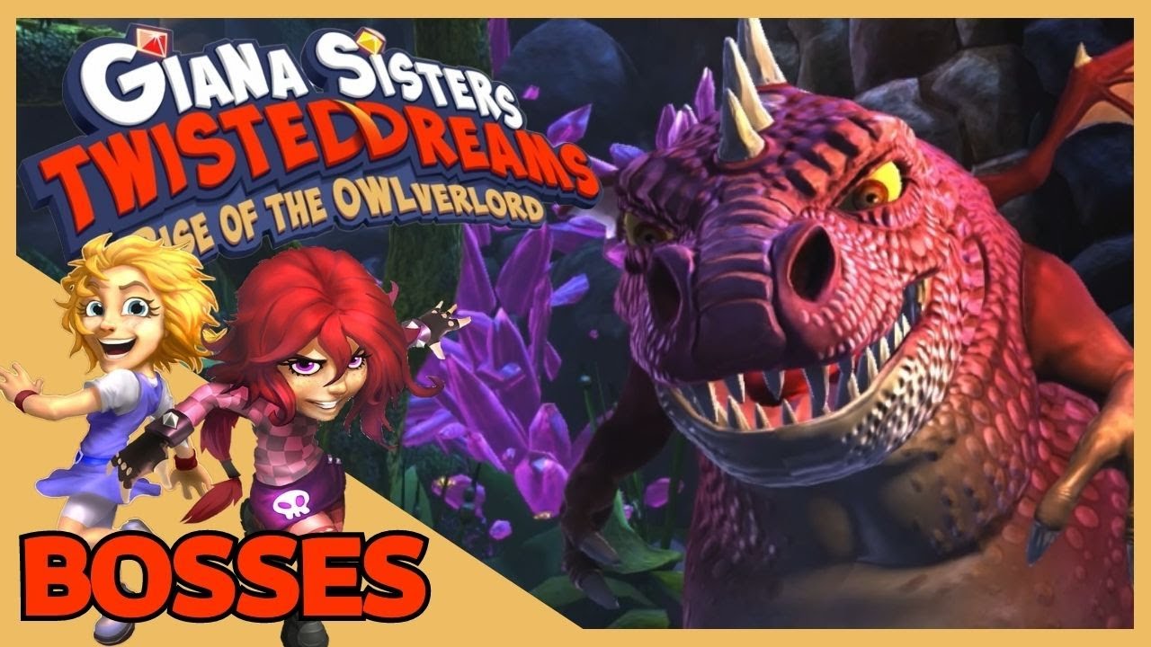 Giana Sisters: Twisted Dreams (+ Rise of the Owlverlord DLC) - ALL BOSSES + Ending