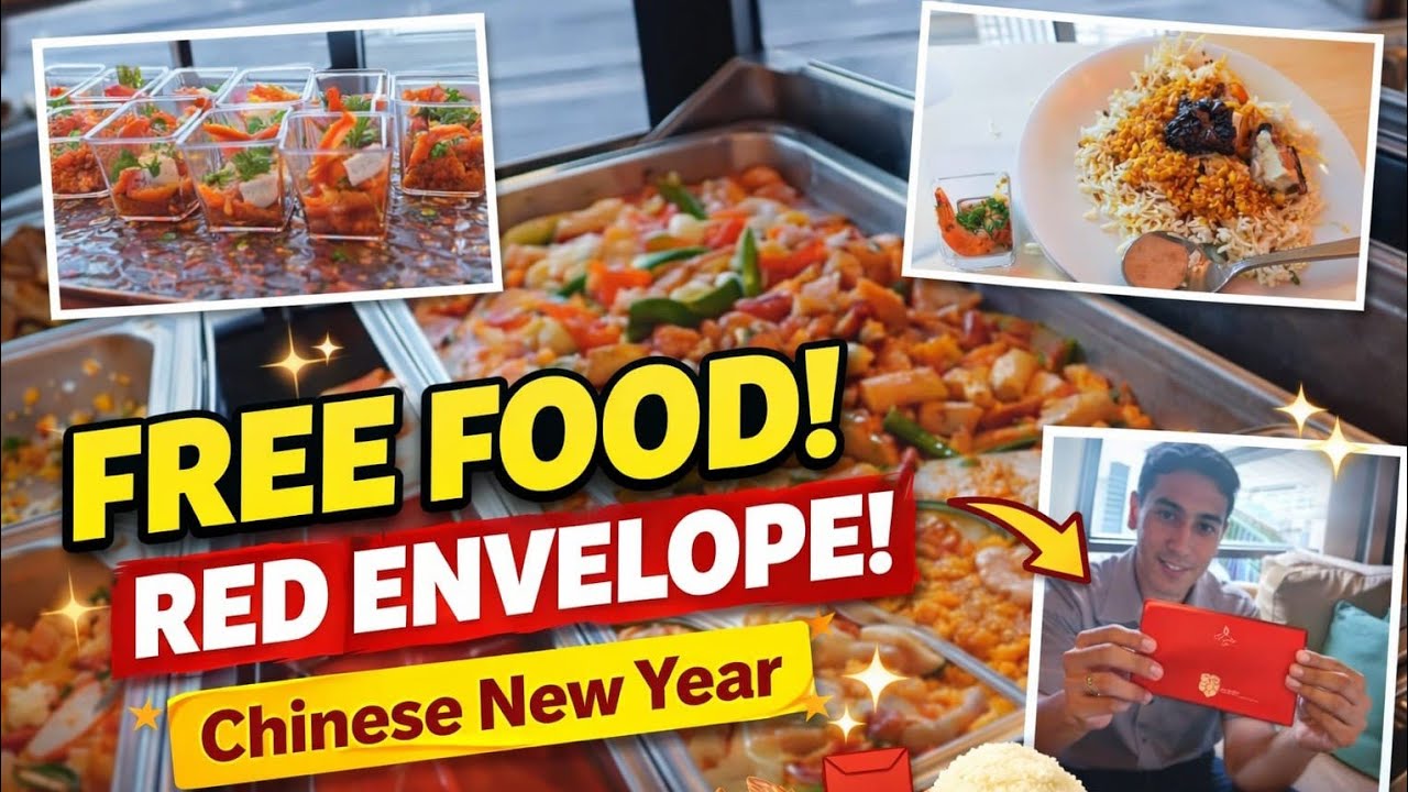 Free Food & Red Envelope 🧧 | Chinese New Year Surprise for Workers!