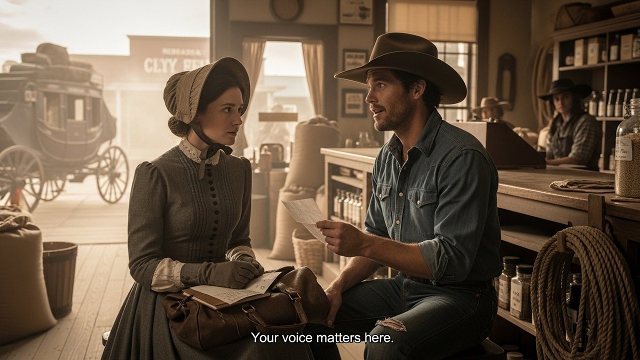Mail Order Bride Arrived by Stagecoach in Silence, Until the Cowboy Said 