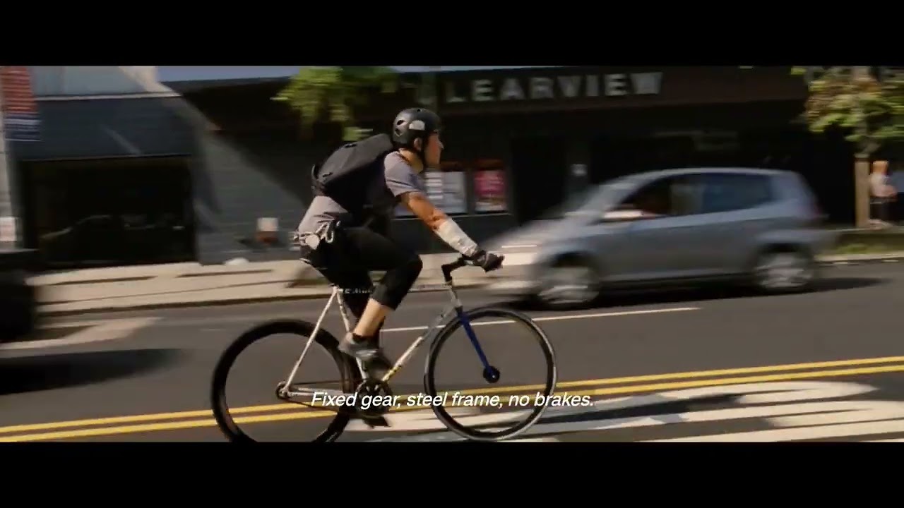 Fixed gear, steel frame, no brakes