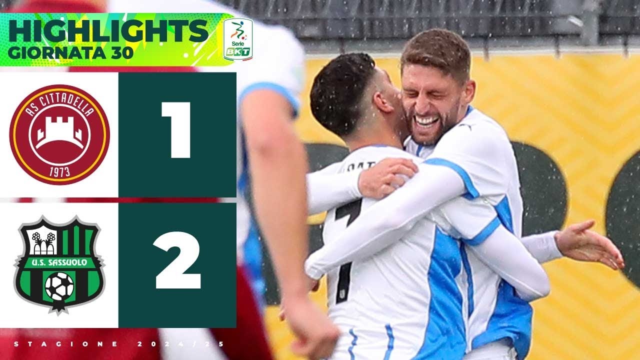 Cittadella-Sassuolo 1-2 | MULATTIERI e BERARDI spingono la capolista | HIGHLIGHTS Serie BKT