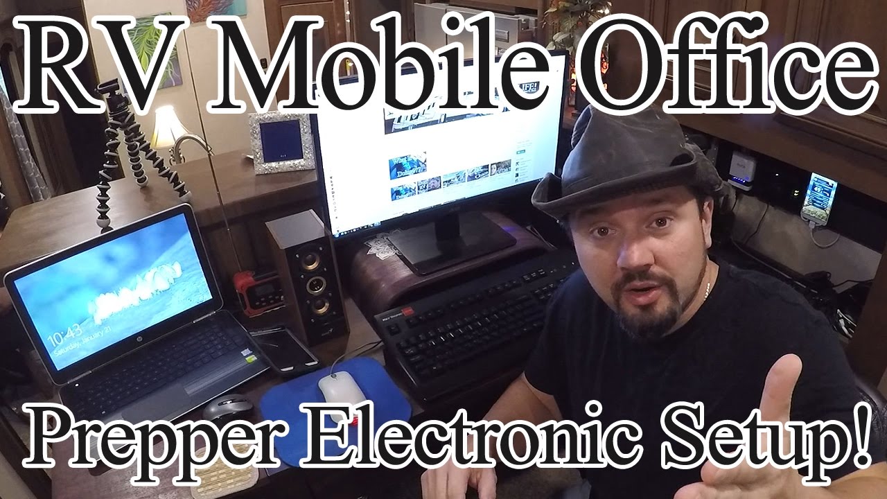RV Mobile Office - Prepper Electronic Setup!