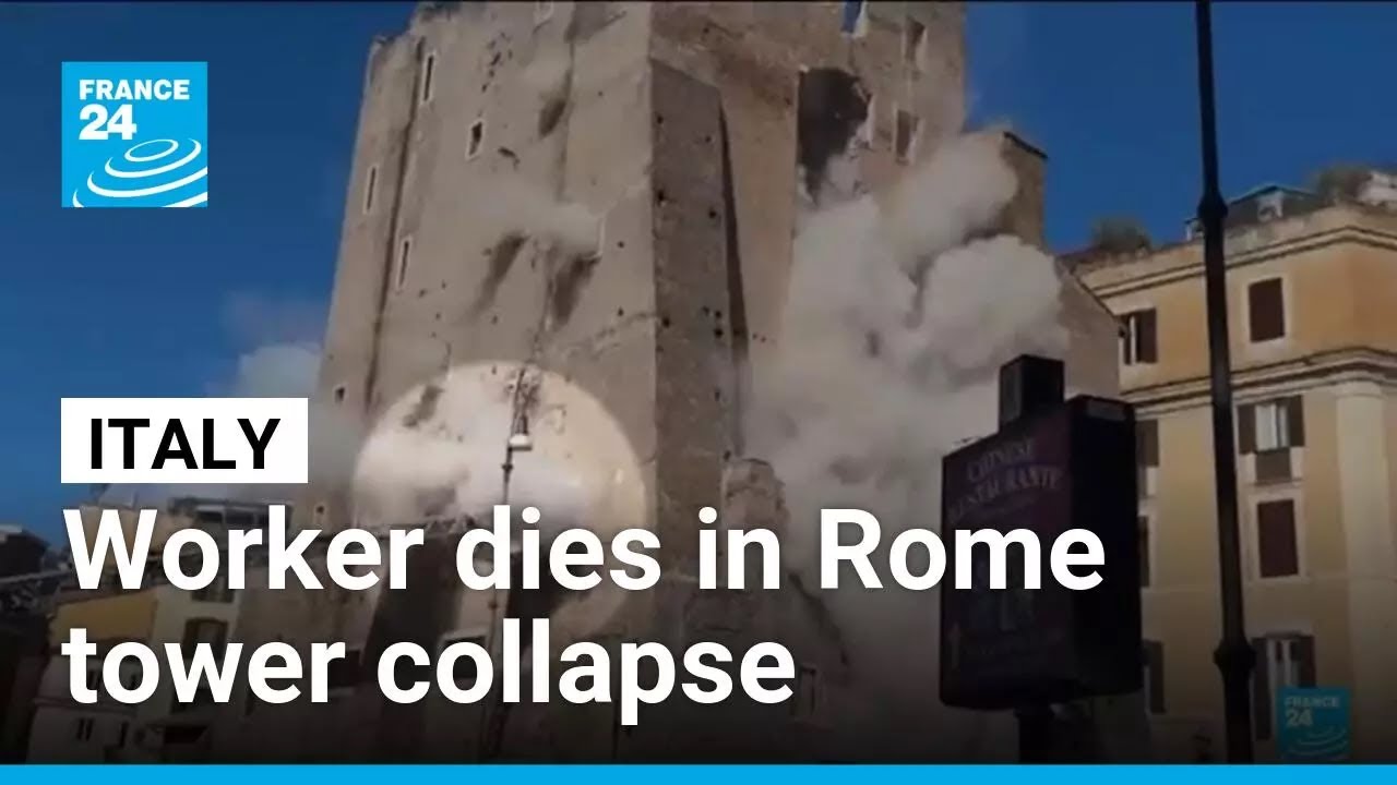 Italy: Worker dies in Rome tower collapse • FRANCE 24 English