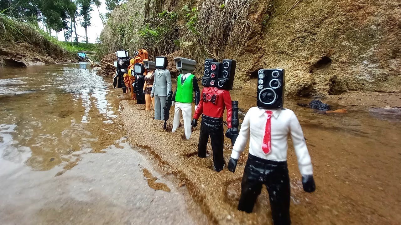 Mencari SKIBIDI TOILET di Sungai..!!Tv man,Tv woman,Speakerman,Cameraman,Clockman,Gman