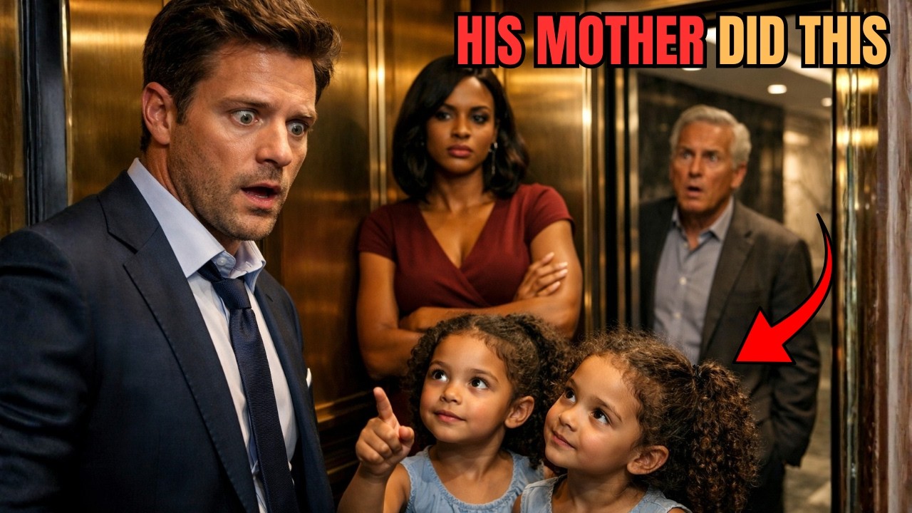 You're Our Dad, Two Little Girls Tell a Millionaire CEO in an Elevator  His Investor Watches Shock