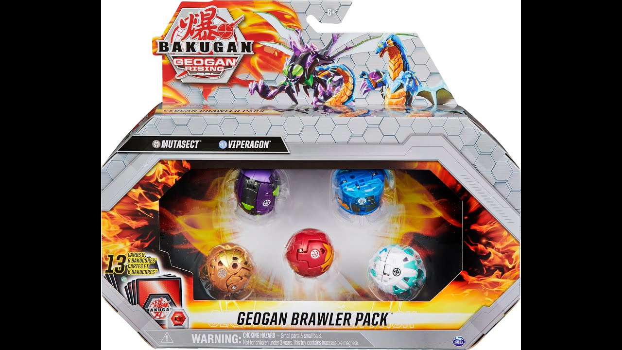 Bakugan Geogan Rising Aquos Viperagon and Darkus Mutasect Brawler Pack Review + HUGE NEWS!