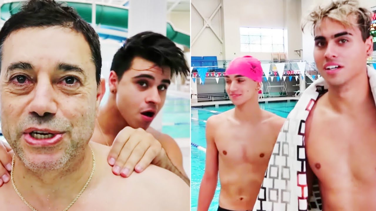 Lucas and Marcus | Our Hilarious Swimming Competition 