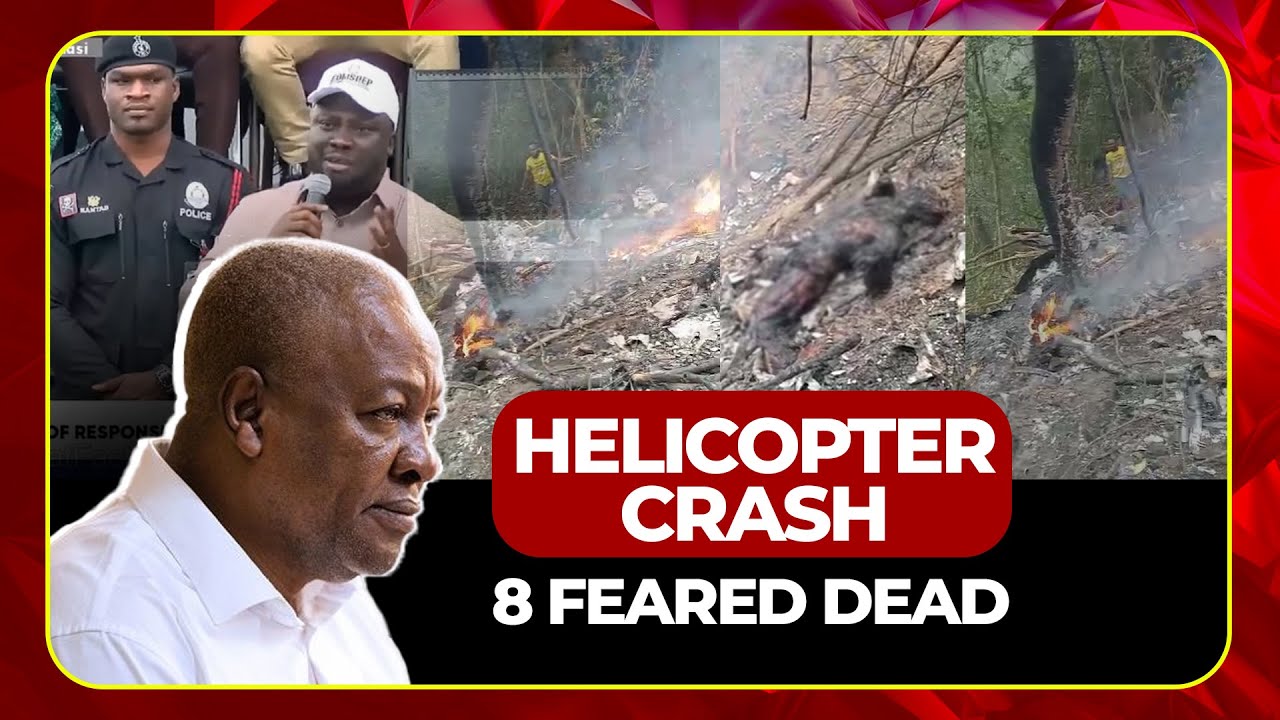 The moment news of the helicopter crash was heard in Obuasi 😢
