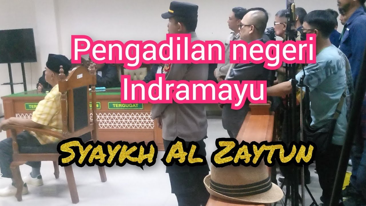 PN Indramayu Membacakan Keputusan hasil Sidang Syaykh Al Zaytun 1