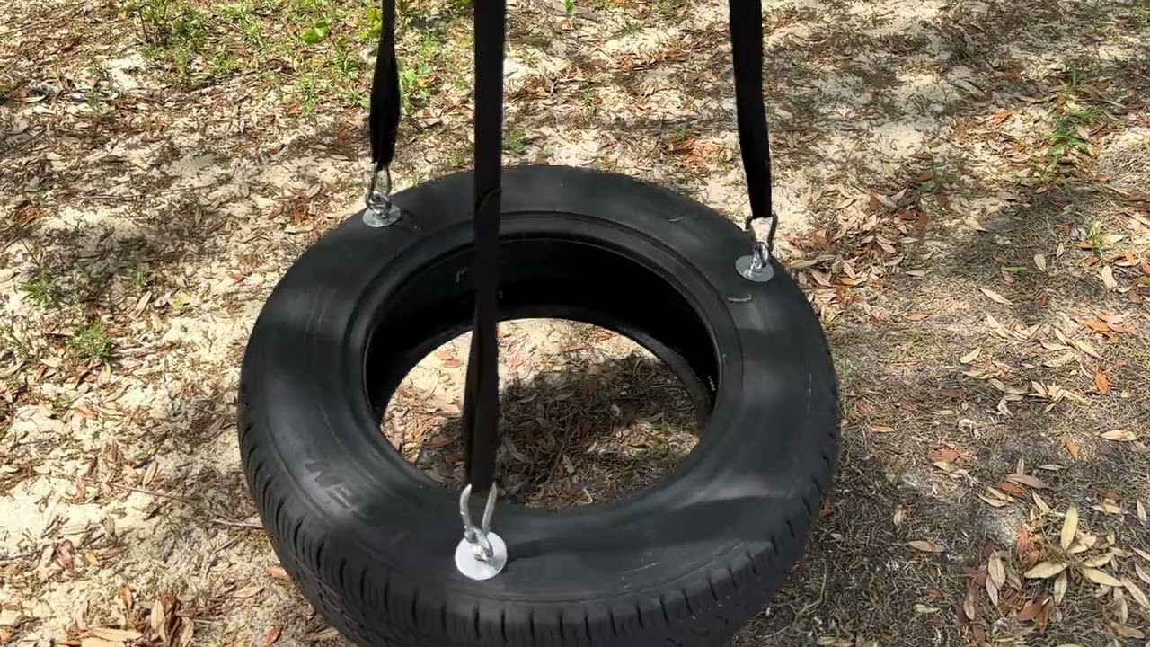 Black Tire Swing rope or a chain?