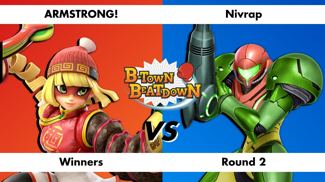 B-Town Beatdown 98 Winners Round 2: ARMSTRONG! (Min Min) vs Nivrap (Samus)