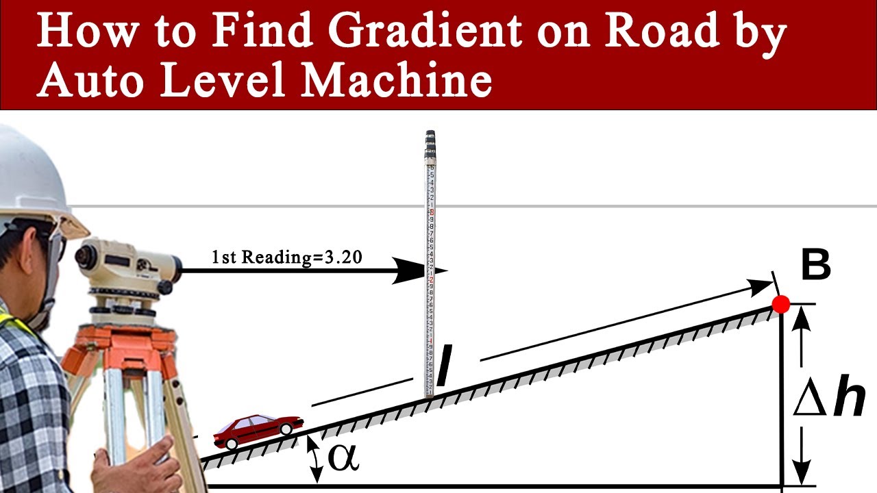 How to Calculate Slope in Construction Works| How to Find Gradient on Road by Auto Level&nbsp;Machine