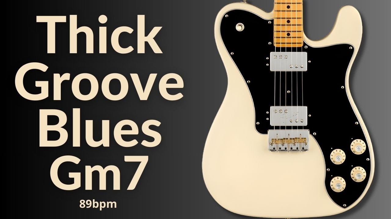 Thick Groove Blues Guitar Backing Track in G Minor l BT 595