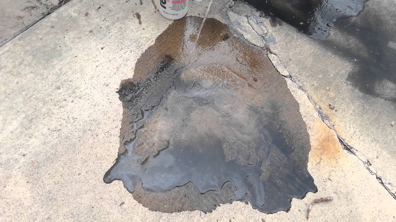How to get paint off of concrete or driveway