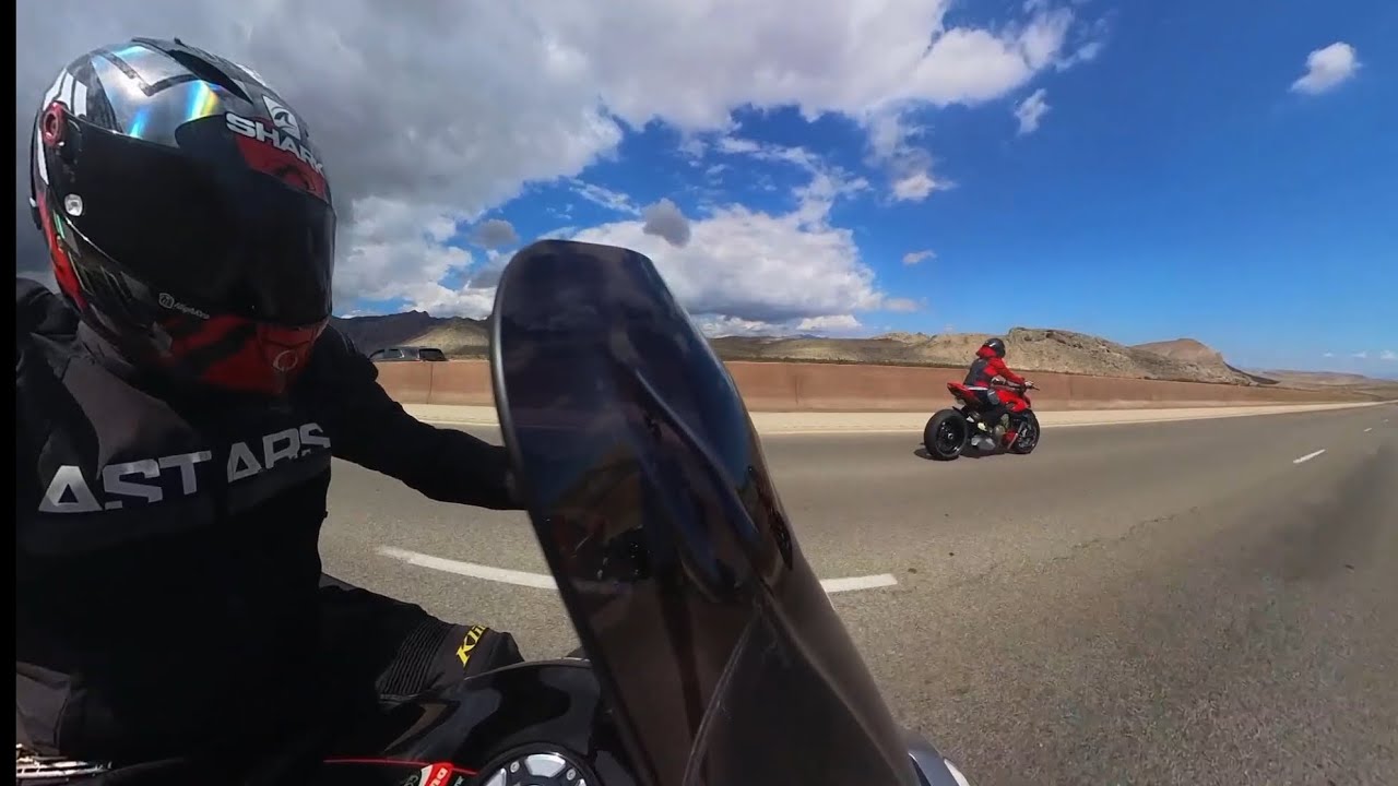 Cloudy day ride with my 2018 Ducati XDiavel and Ty's 2021 Ducati Streetfighter V4
