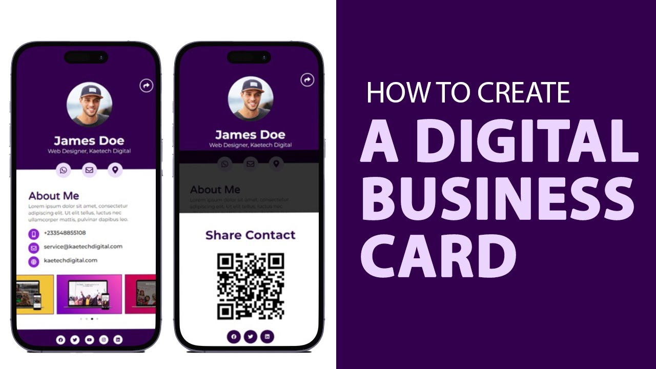 How to Create a Digital Business Card Using Elementor