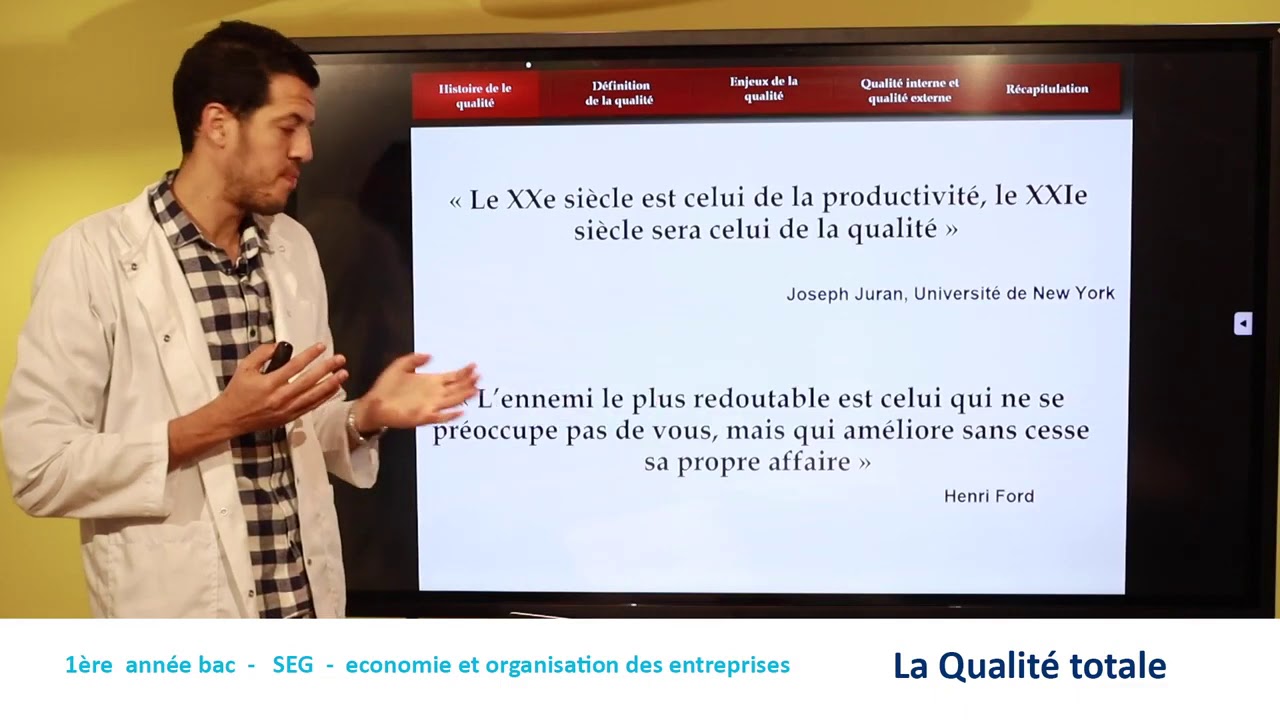 Chapitre 1: Conception de la qualité totale