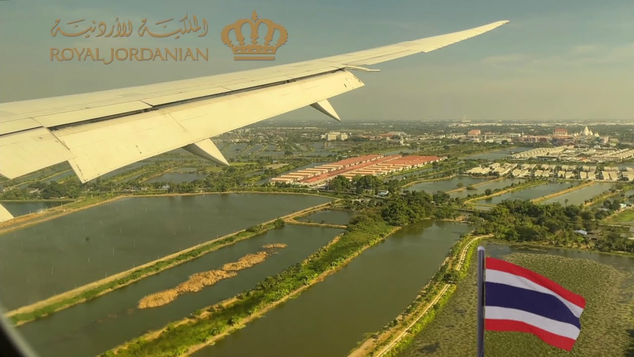 Royal Jordanian B787-8 landing in Bangkok 🇹🇭