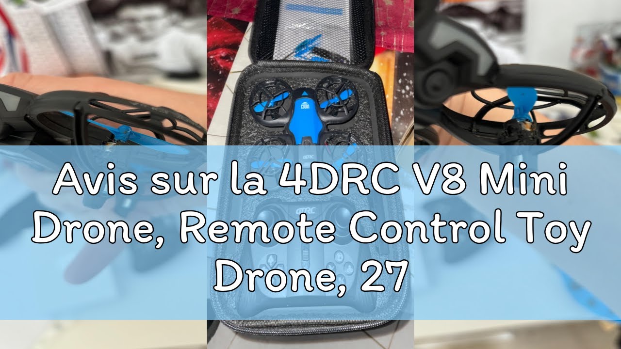 Avis sur la 4DRC V8 Mini Drone, Remote Control Toy Drone, 27 Mins Battery Life with 3 Batteries, Hea